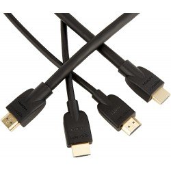 3 Feet and 15 Feet High-Speed HDMI Cable, Pack of 2 (Black) - Supports Ethernet, 3D, 4K video