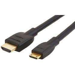 AmazonBasics HL-007343 High-Speed Mini-HDMI (Not Micro USB/Micro HDMI) to HDMI Cable - 10 Feet 