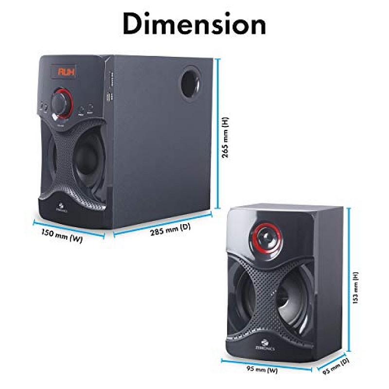 Zebronics BT4440RUCF 4.1 Channel Multimedia Speakers