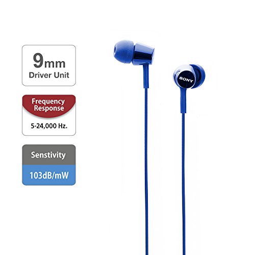 Sony MDR-EX150 in-Ear Headphones (Dark Blue) Sony MDR-EX150 in-Ear Headphones (Dark Blue)