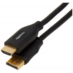 Amazon Basics Uni-Directional DisplayPort to HDMI Video Display Cable, 4K@30Hz - 3 Feet, Black 