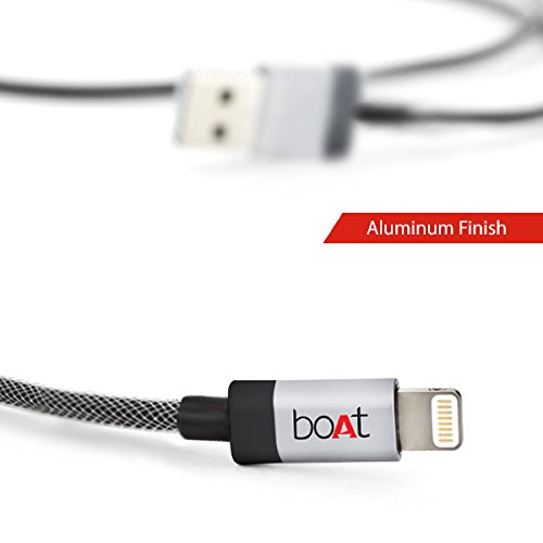 boAt LTG 500 2Mtr Data Cable (Space Grey) boAt LTG 500 2Mtr Data Cable (Space Grey)
