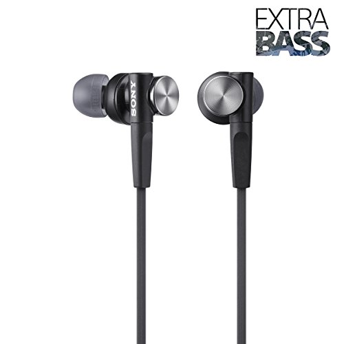 Sony Extra Bass MDR-XB50 in-Ear Earphones Black- Sony Extra Bass MDR-XB50 in-Ear Earphones Black-