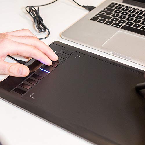 XP-Pen Star03 V2 8192 Levels of Pressure Sensitivity, Battery-Free Stylus, 8 Shortcut Keys and 8 nibs Graphics Drawing Tablet Pen (10 x6 Size) XP-Pen Star03 V2 8192 Levels of Pressure Sensitivity, Battery-Free Stylus, 8 Shortcut Keys and 8 nibs Graphics Drawing Tablet Pen (10 x6 Size)