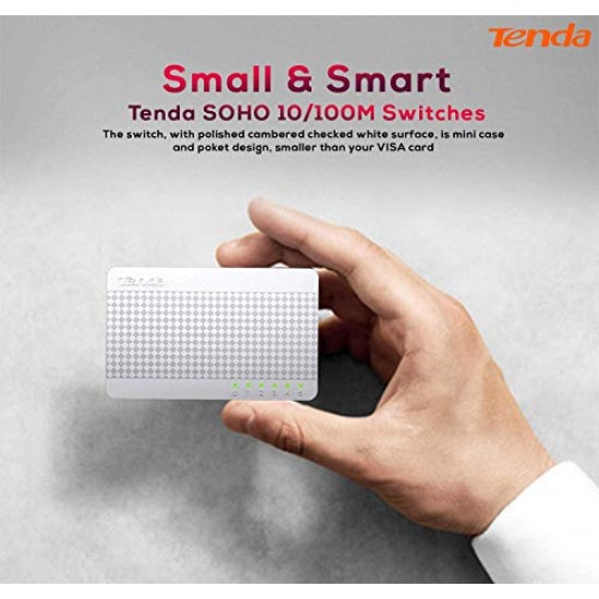 Tenda S108 8-Port Desktop Switch (White)