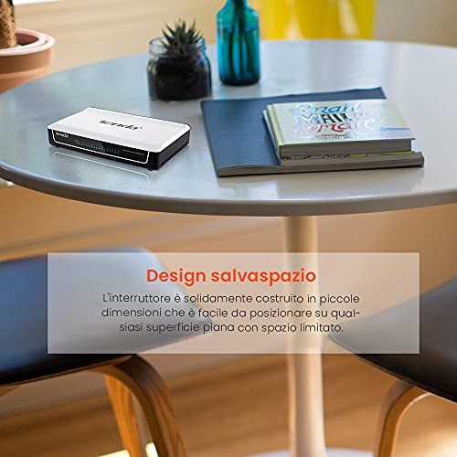 Tenda S108 8-Port Desktop Switch (White) Tenda S108 8-Port Desktop Switch (White)