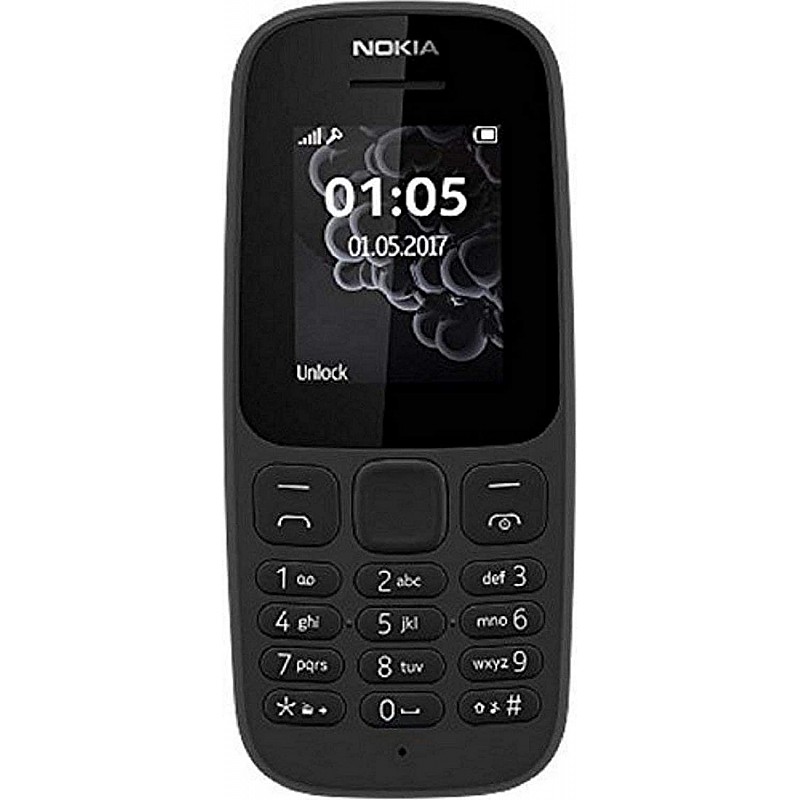 Nokia 105 Single SIM Phone - Black