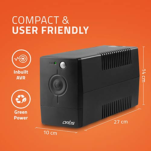 Artis PS-600VA 600VA Line Interactive UPS for Personal Computers
