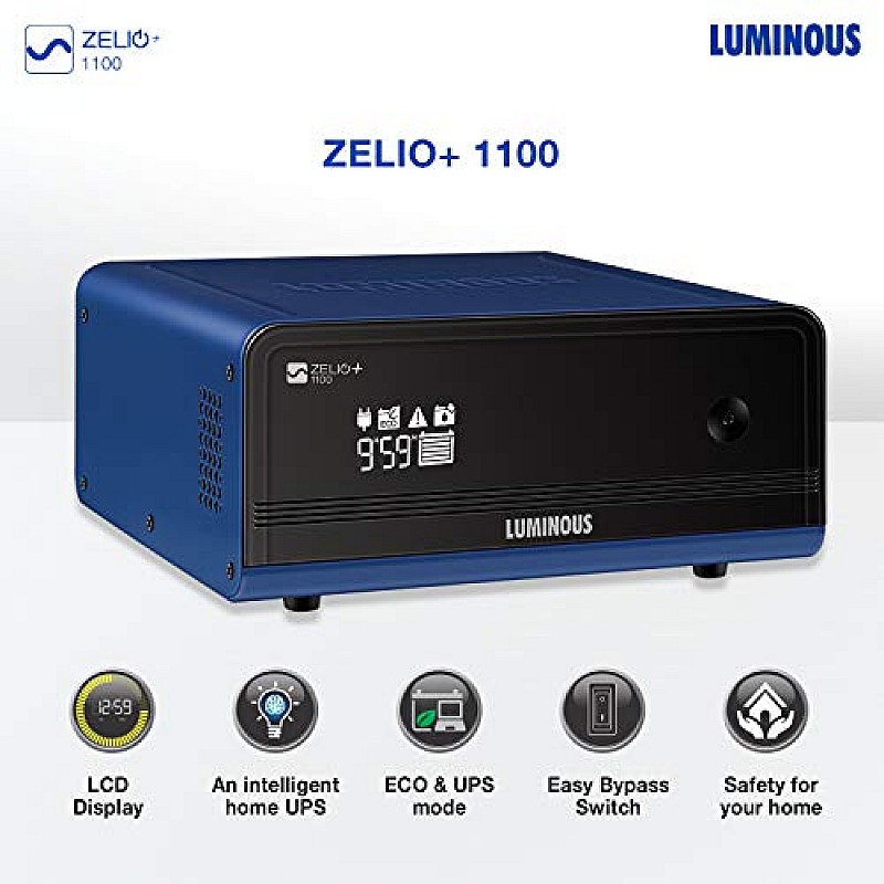 Luminous Zelio+ 1100 Home Pure Sinewave Inverter UPS