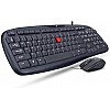 iBall Wintop Soft Key Keyboard and Mouse Combo with Water Resistant Design, Blackq