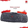 iBall Wintop Soft Key Keyboard and Mouse Combo with Water Resistant Design, Blackq