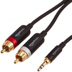 Amazon Basics 3.5mm to 2-Male RCA Adapter cable - 8 feet