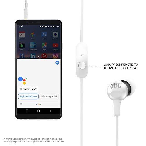 JBL C150SI by Harman in-Ear Headphones with Mic (White) JBL C150SI by Harman in-Ear Headphones with Mic (White)
