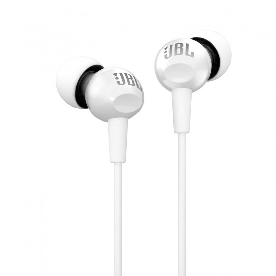 JBL C150SI by Harman in-Ear Headphones with Mic (White)