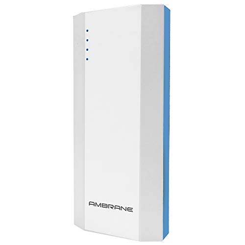 Ambrane 10000 mAh Power Bank P-1111 White-Blue Ambrane 10000 mAh Power Bank P-1111 White-Blue