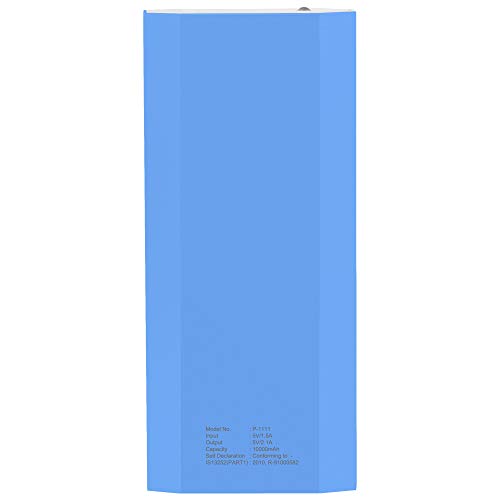 Ambrane 10000 mAh Power Bank P-1111 White-Blue Ambrane 10000 mAh Power Bank P-1111 White-Blue