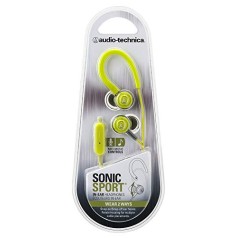 Audio-Technica SonicSport ATH-COR150ISBK in-Ear Headphones with Mic (Black) Audio-Technica SonicSport ATH-COR150ISBK in-Ear Headphones with Mic (Black)