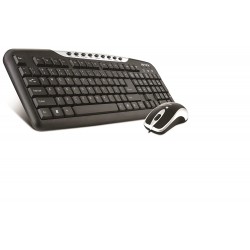 Intex DUO-313 Keyboard and Mouse Combo (Black/Silver) 