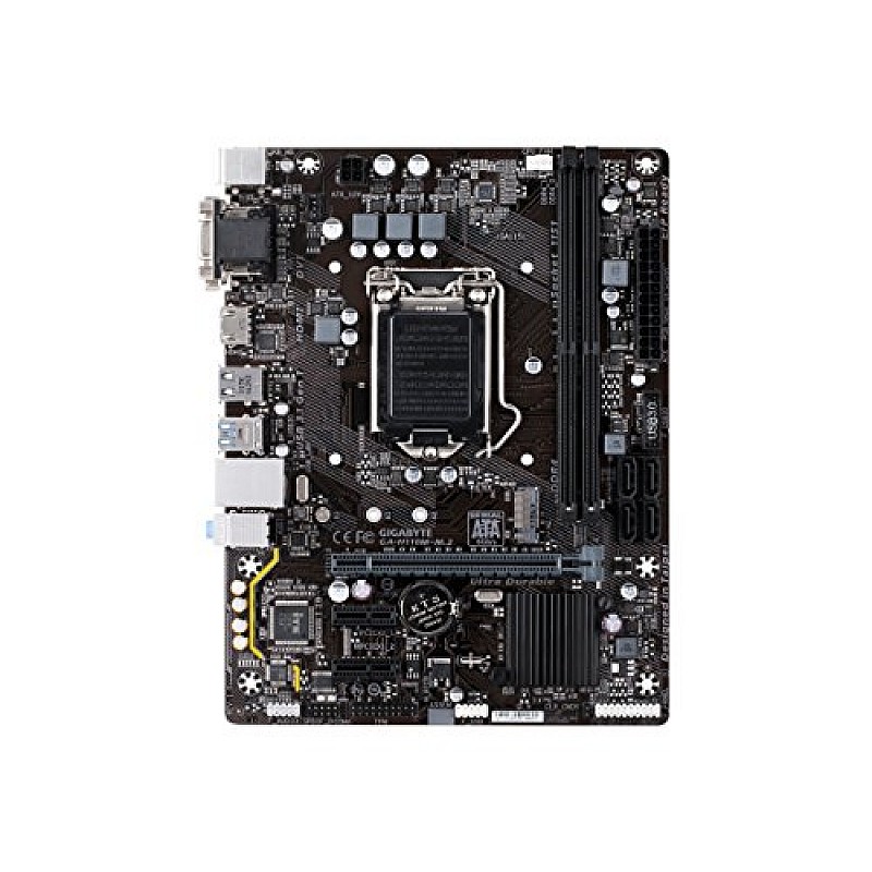 Gigabyte GA-H110M-H M-ATX Motherboard with Realtek GbE LAN, 6th and 7th Gen Intel Processor Support 