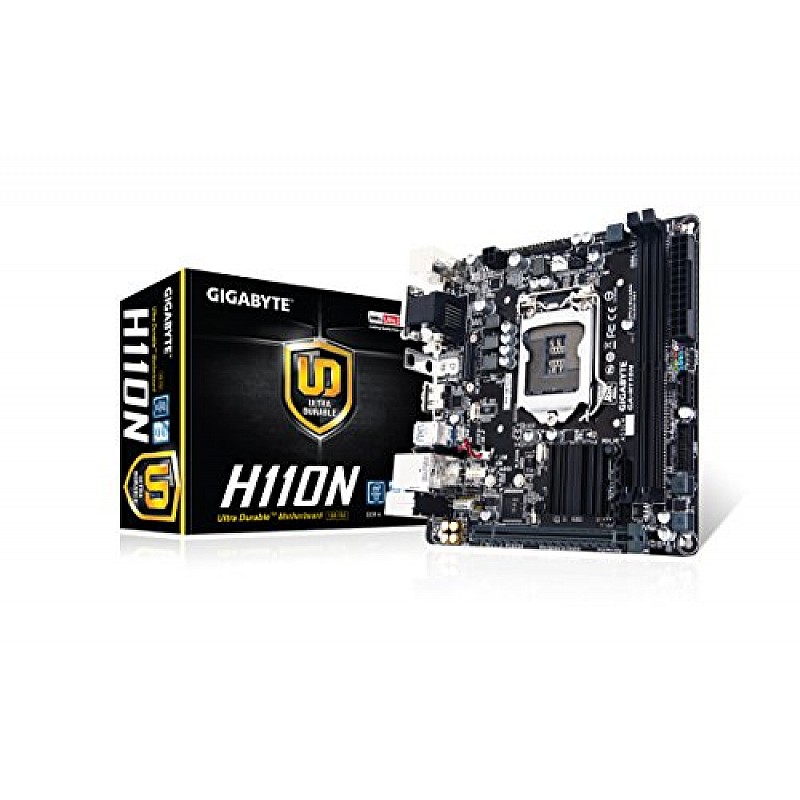 Gigabyte GA-H110M-H M-ATX Motherboard with Realtek GbE LAN, 6th and 7th Gen Intel Processor Support 