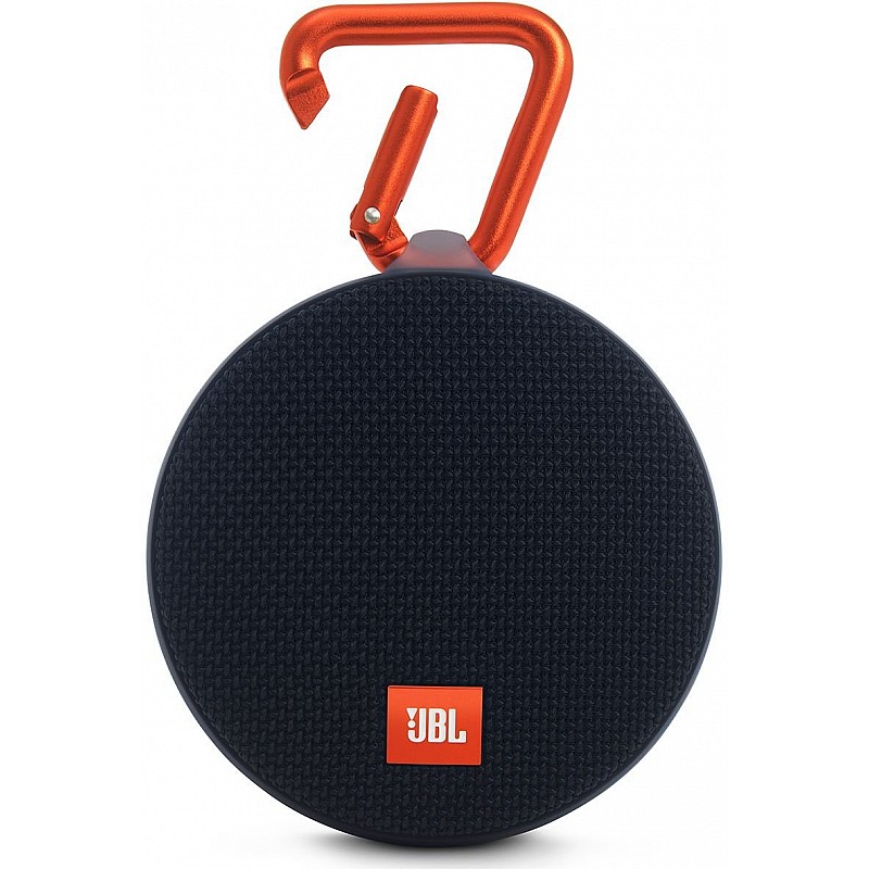 JBL Clip 2 Portable Wireless Bluetooth Speaker with Mic (Black)