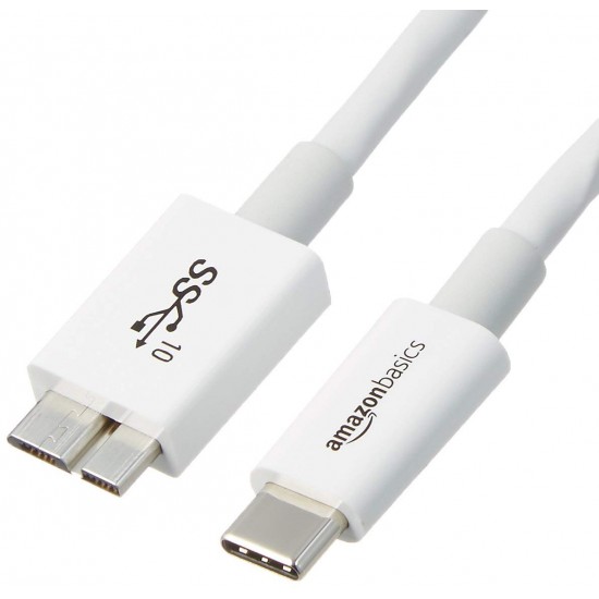 L6LUC008-CS-R USB Type-C to Micro-B 3.1 Gen2 Cable - 3 Feet (0.9 Meters) - White