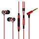 Soundmagic E10C in-Ear Wired Headphones with Mic (Red)