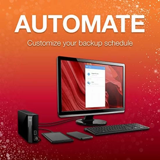 Seagate  4TB Backup Plus Hub USB 3.0 Desktop 3.5 inch External Hard Drive for PC and Mac