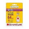 Strontium Nitro iDrive Card Reader (White) with Strontium Nitro 64GB UHS-I Class 10 MicroSD Card 