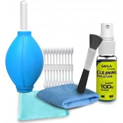Gizga Essentials Professional 6-IN-1 Cleaning Kit for Cameras & Sensitive Electronics 
