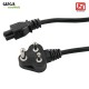 Gizga Essentials Laptop Power Cable Cord- 3 Pin Adapter 1 Meter /3.3 Feet