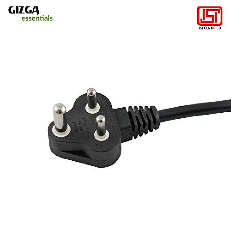 Gizga Essentials Laptop Power Cable Cord- 3 Pin Adapter 1 Meter 3.3 Feet