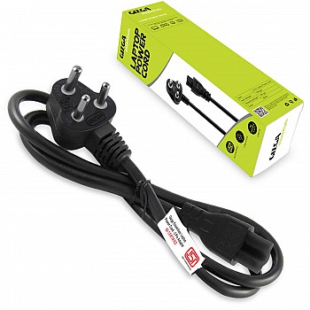 Gizga Essentials Laptop Power Cable Cord- 3 Pin Adapter 1 Meter 3.3 Feet