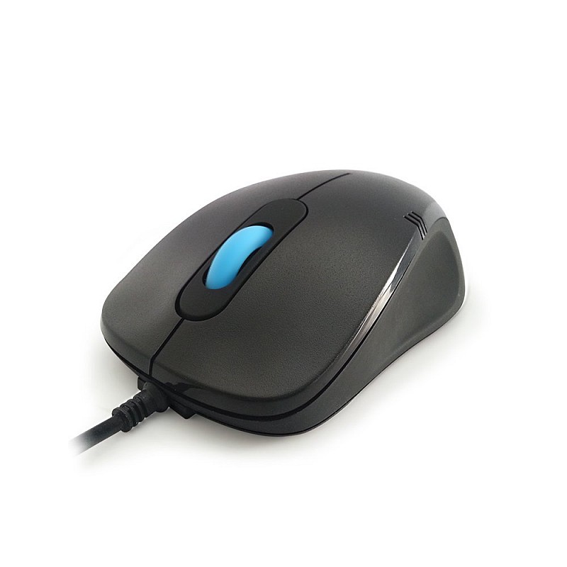 Amkette Kwik Pro Wired Optical USB Mouse with 3 Button – Black