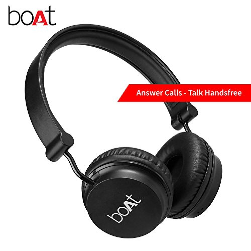 Buy Buy Boat Rockerz 400 Wireless Bluetooth On Ear Headphones With Mic Carbon Black 6861