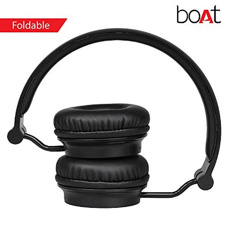 boAt Rockerz 400 Wireless Bluetooth On Ear Headphones with Mic (Carbon Black)