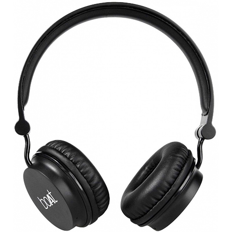 boAt Rockerz 400 Wireless Bluetooth On Ear Headphones with Mic (Carbon Black)