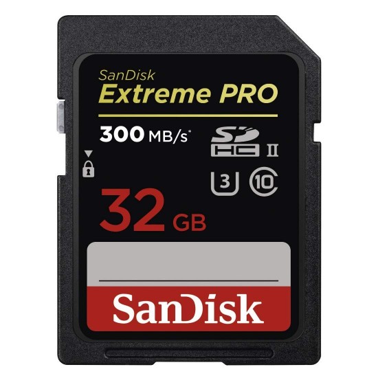 SanDisk Extreme Pro 32GB Class 10 UHS-II SDHC Memory Card (SDSDXPK-032G-GN4IN)