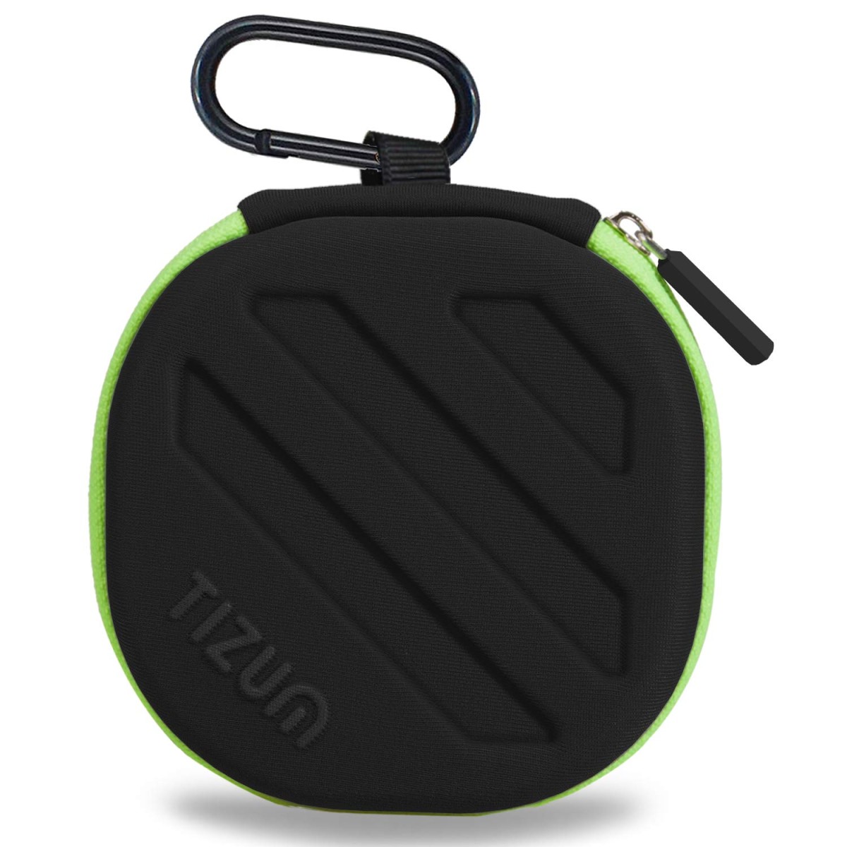 TIZUM Earphone Carrying Case Multi Purpose Pocket Storage Case (Black)