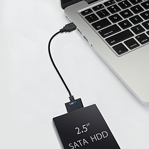 Laprite USB 3.0 to 2.5" SATA 22P (7Pin + 15Pin) III Hard Drive Adapter Cable - SATA to USB 3.0 Converter for SSD/HDD Hard Drive Adapter Cable w/UASP Laprite USB 3.0 to 2.5" SATA 22P (7Pin + 15Pin) III Hard Drive Adapter Cable - SATA to USB 3.0 Converter for SSD/HDD Hard Drive Adapter Cable w/UASP