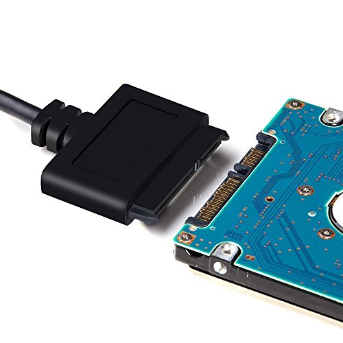 Laprite USB 3.0 to 2.5" SATA 22P (7Pin + 15Pin) III Hard Drive Adapter Cable - SATA to USB 3.0 Converter for SSD/HDD Hard Drive Adapter Cable w/UASP Laprite USB 3.0 to 2.5" SATA 22P (7Pin + 15Pin) III Hard Drive Adapter Cable - SATA to USB 3.0 Converter for SSD/HDD Hard Drive Adapter Cable w/UASP