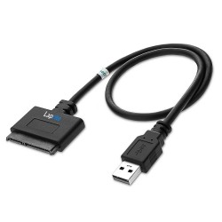 Laprite USB 3.0 to 2.5" SATA 22P (7Pin + 15Pin) III Hard Drive Adapter Cable - SATA to USB 3.0 Converter for SSD/HDD Hard Drive Adapter Cable w/UASP