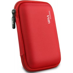 Gizga Essentials Double Padded GE-HDD 2.5-inch External Hard Drive Case (Red)