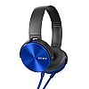 Sony XB450 On-Ear Extraa Bass Headphone (Blue)