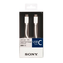 Sony CP-CC100/WC 97713137 USB C-C Charge Cable (White)