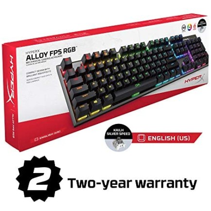HyperX Alloy HX-KB1BL1-NA/A3 FPS Mechanical Gaming Keyboard (Cherry MX Blue) HyperX Alloy HX-KB1BL1-NA/A3 FPS Mechanical Gaming Keyboard (Cherry MX Blue)