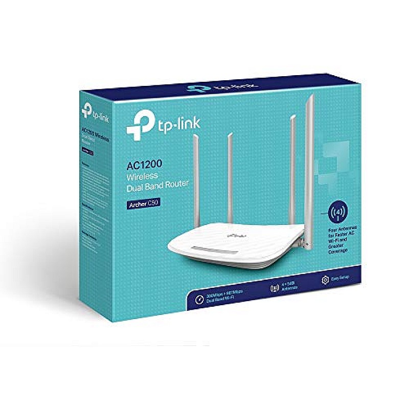 TP-Link Archer C60 AC1350 Dual Band Wireless, Wi-Fi Speed Up to 867 Mbps/5 GHz + 300 Mbps/2.4 GHz