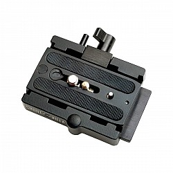 Shootvilla Quick Release Base Plate Aluminium for Tripod and DSLR Video Camera Stabilizer Slider,Black