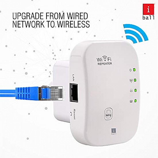 iBall 300M Wi-Fi Range Extender/Access Point/Wireless Repeater/Signal Booster