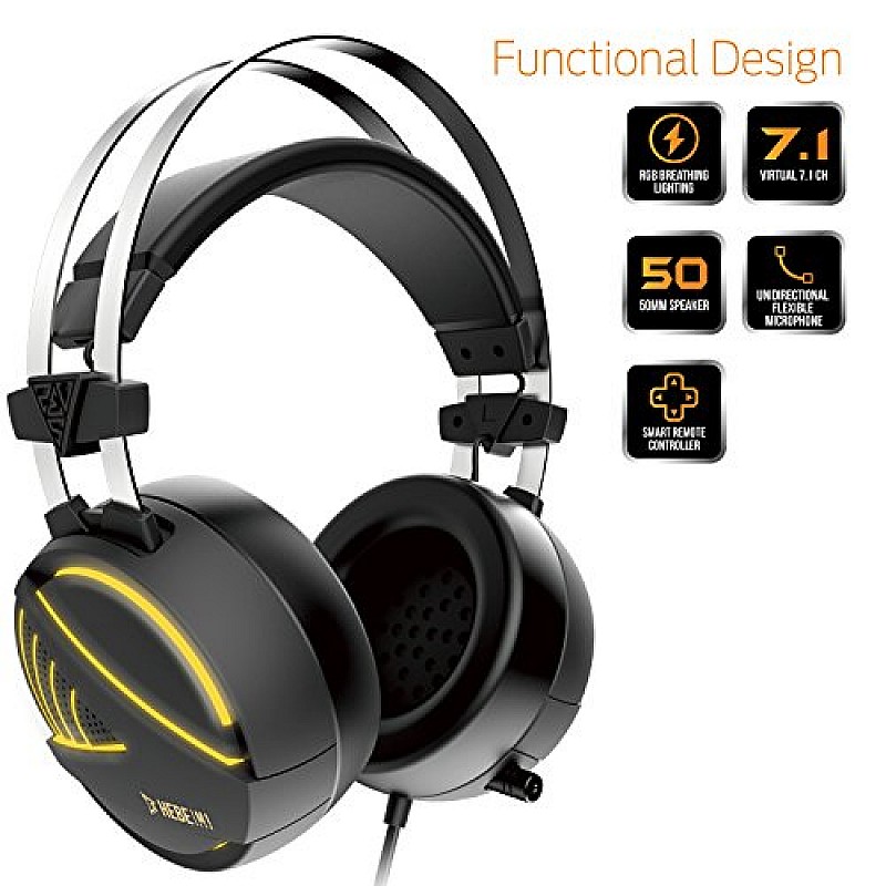 GAMDIAS Hebe M1 RGB 7.1 Virtual Surround Sound Gaming Headset